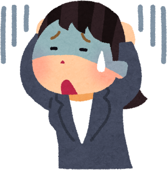 Illustration of a Distressed Businesswoman with Missed Goals